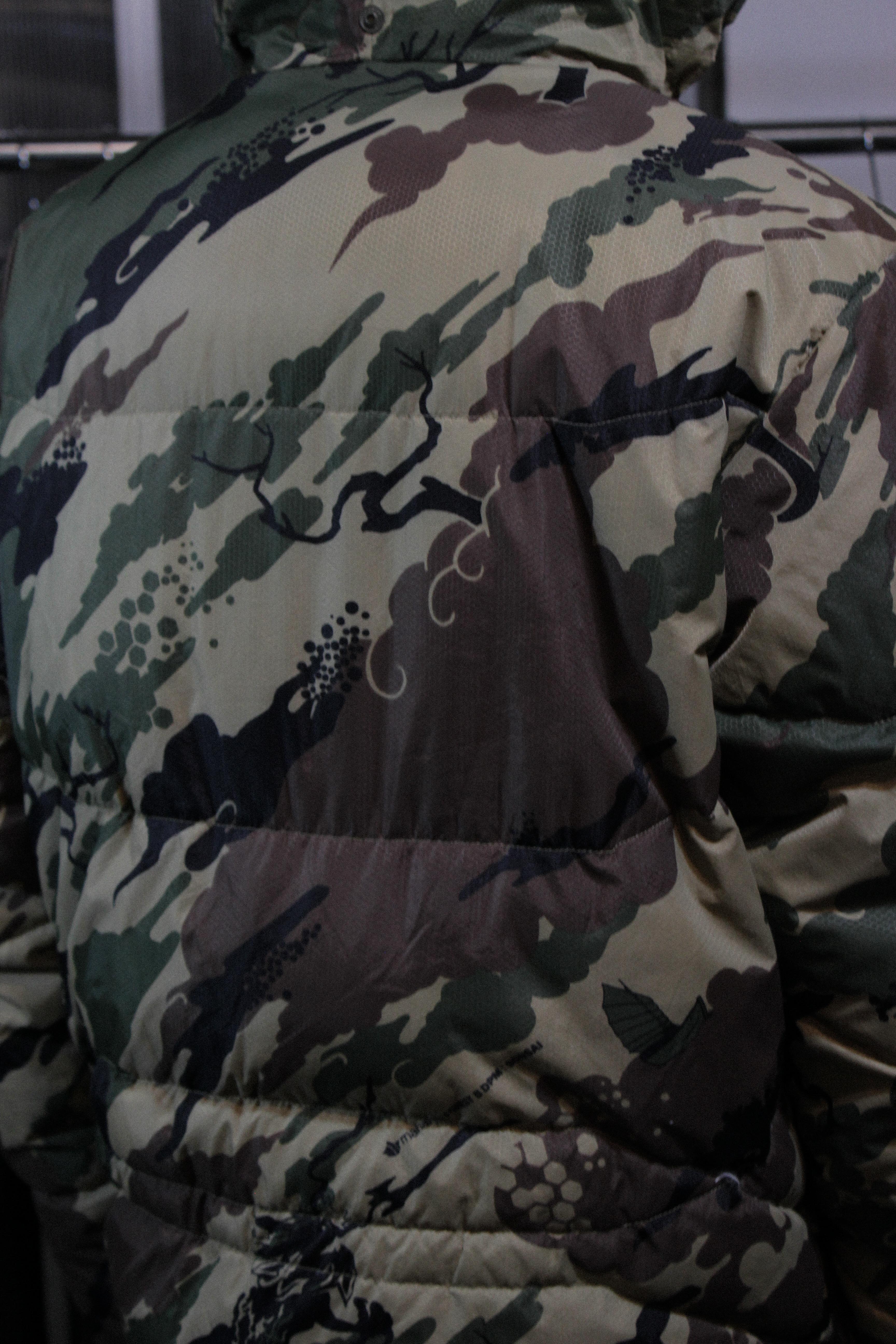 Maharishi FOREST Ⅱ BONSAI & DRAGON camo down jacket | Leave Me